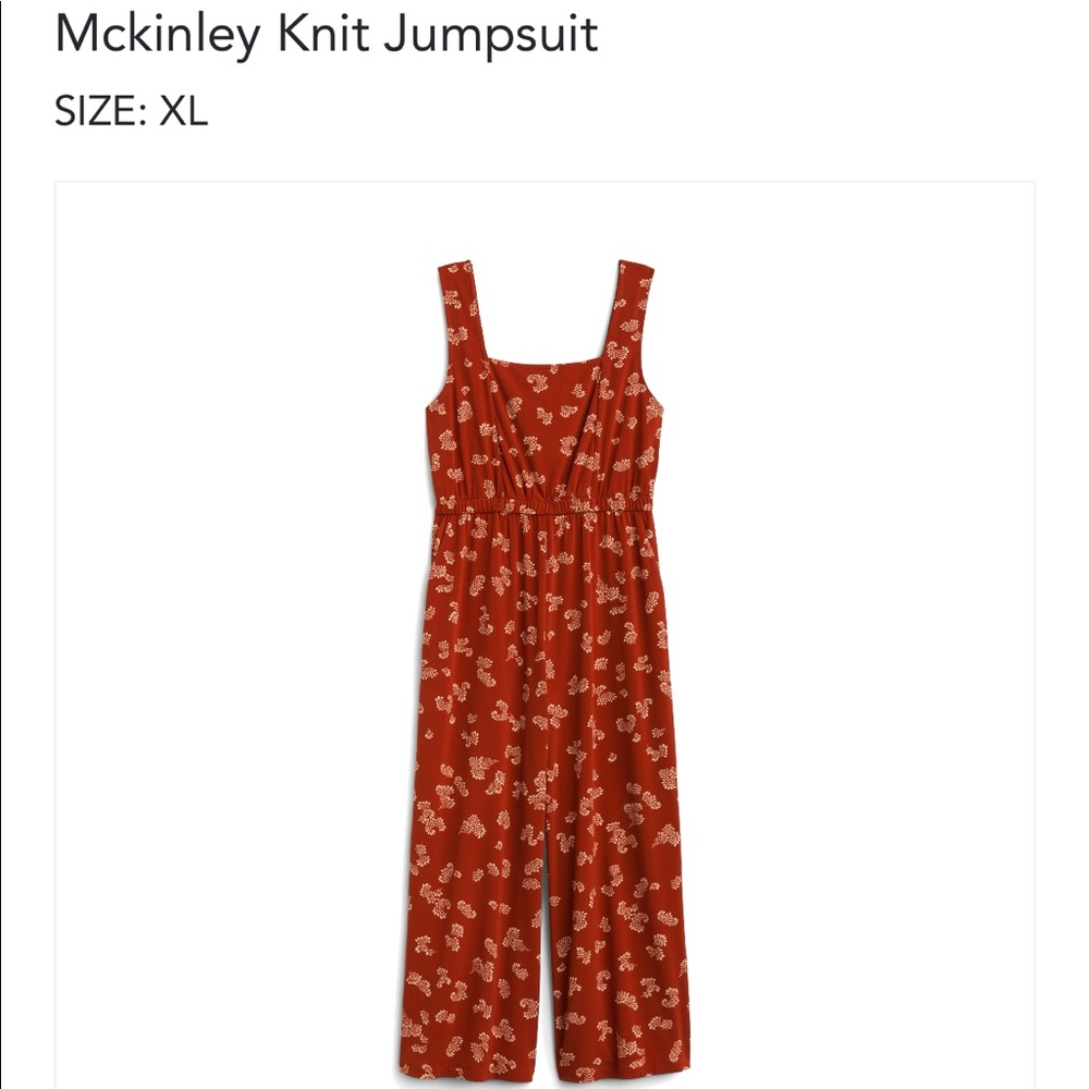 Stitch Fix Mckinley Knit Jumpsuit, XL, Burnt Orange